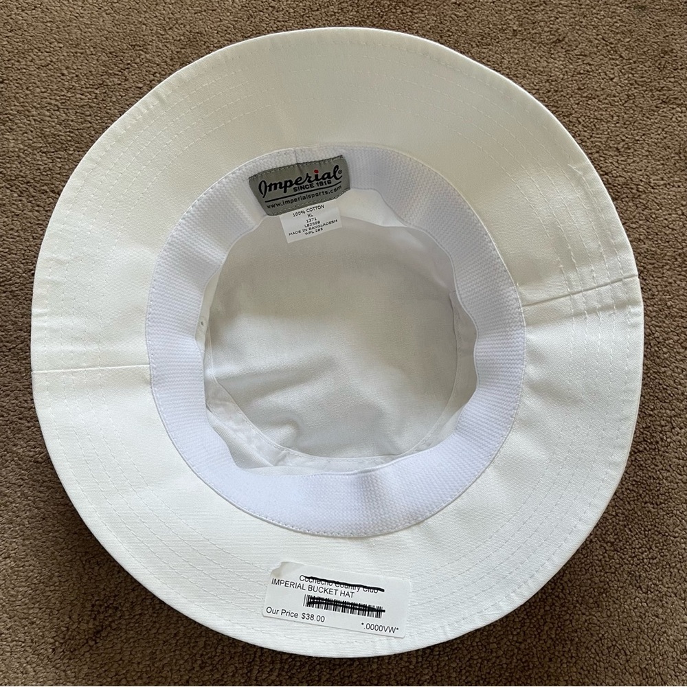 NWT Imperial Cochecho Country Club 100 Year Bucket Hat with Ribbon - Picture 4 of 14